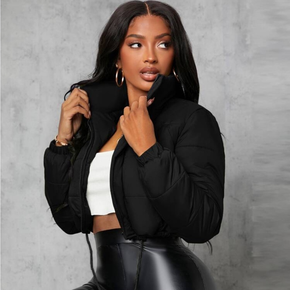 SHEIN Crop Padded Coat. NWT